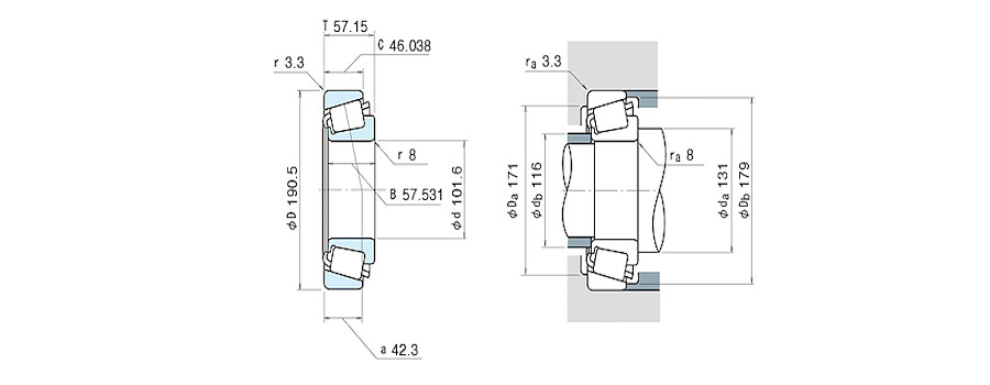 NSK Bearing HH221449/HH221410