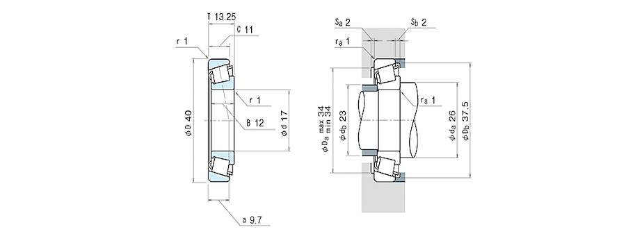 NSK Bearing HR30203J