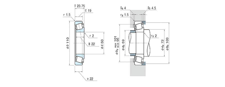 NSK Bearing HR30212J