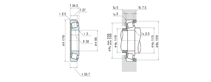 NSK Bearing HR30219J