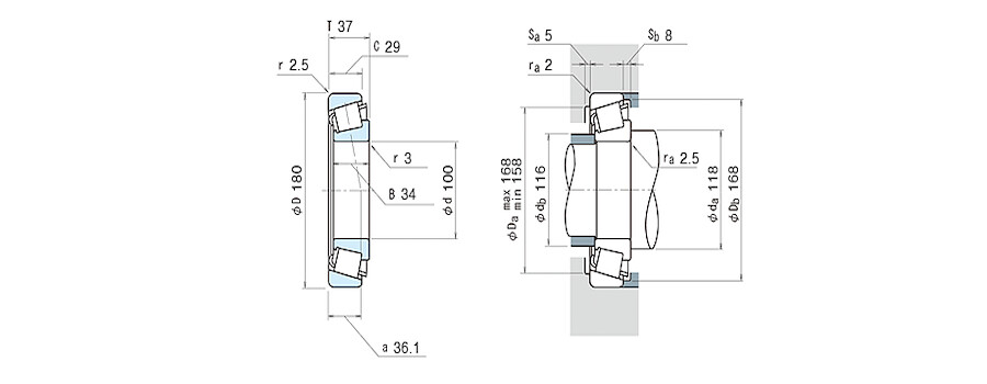 NSK Bearing HR30220J