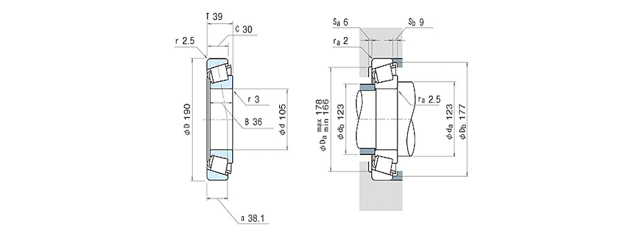 NSK Bearing HR30221J