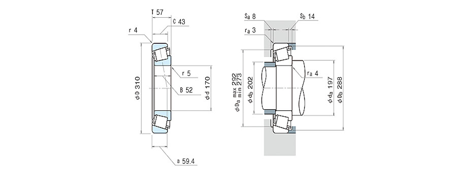 NSK Bearing HR30234J