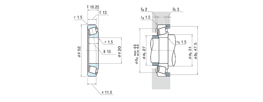 NSK Bearing HR30304J