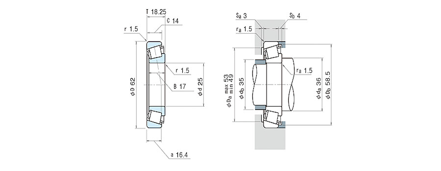 NSK Bearing HR30305C