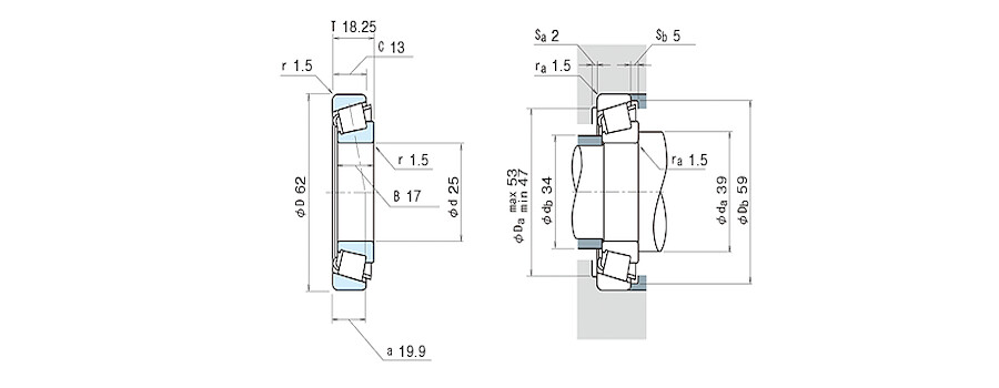 NSK Bearing HR30305DJ