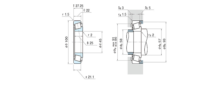 NSK Bearing HR30309J