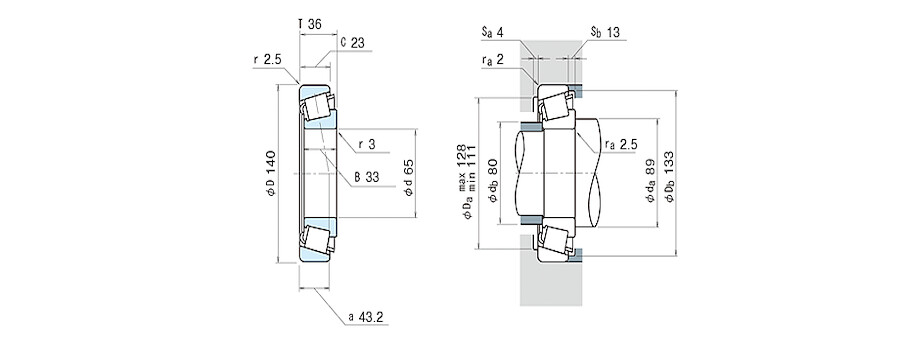 NSK Bearing HR30313DJ