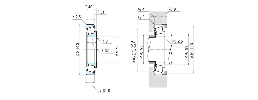 NSK Bearing HR30315J