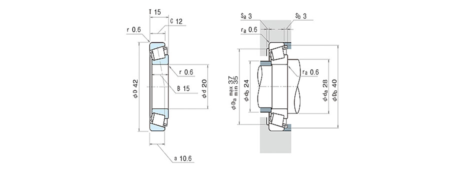 NSK Bearing HR32004XJ