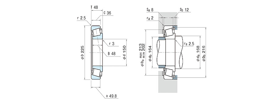 NSK Bearing HR32030XJ