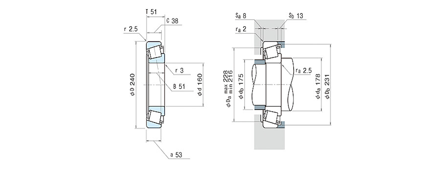 NSK Bearing HR32032XJ