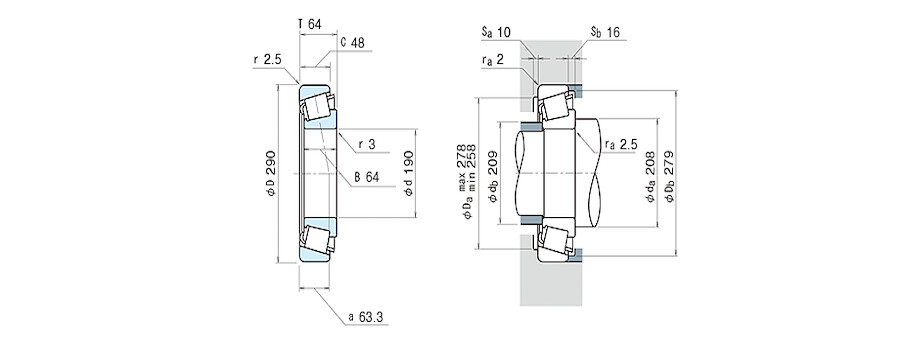 NSK Bearing HR32038XJ