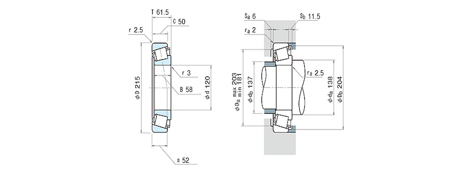 NSK Bearing HR32224J