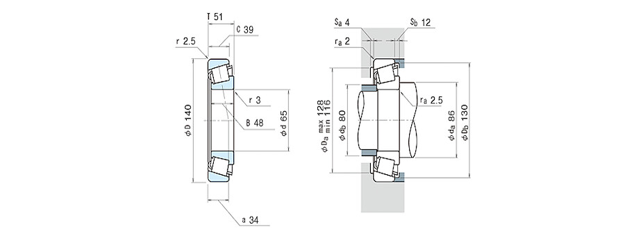 NSK Bearing HR32313J