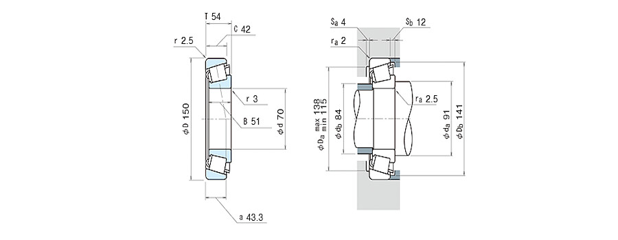 NSK Bearing HR32314CJ