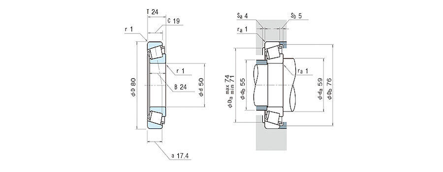 NSK Bearing HR33010J