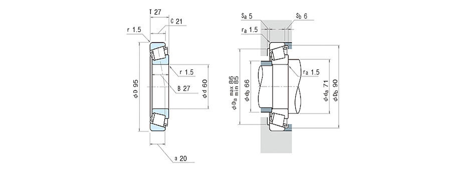 NSK Bearing HR33012J