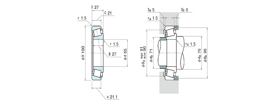 NSK Bearing HR33013J