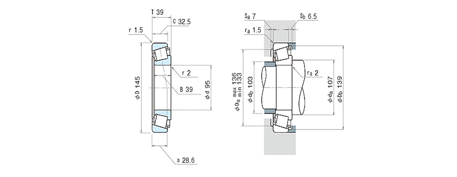 NSK Bearing HR33019J