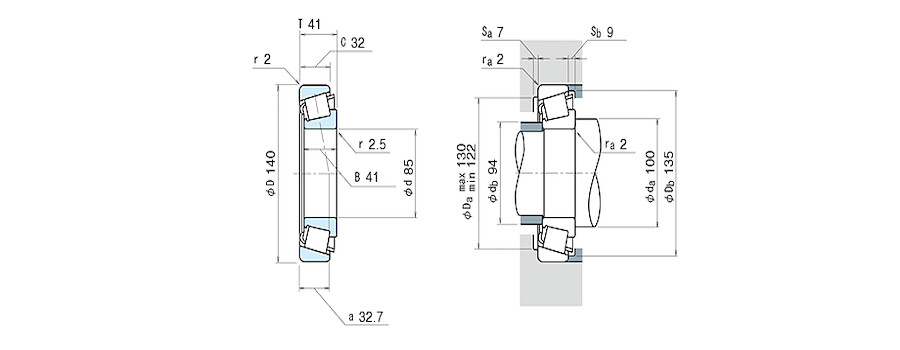 NSK Bearing HR33117J