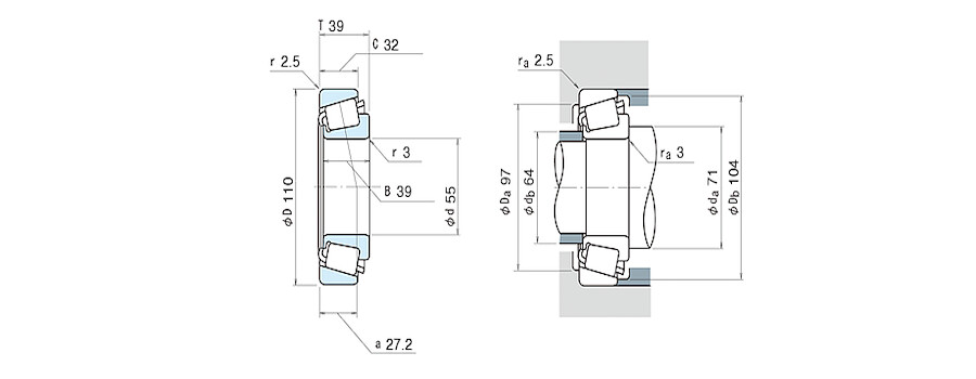 NSK Bearing JH307749/JH307710