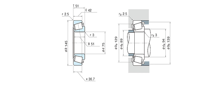 NSK Bearing JH415647/JH415610