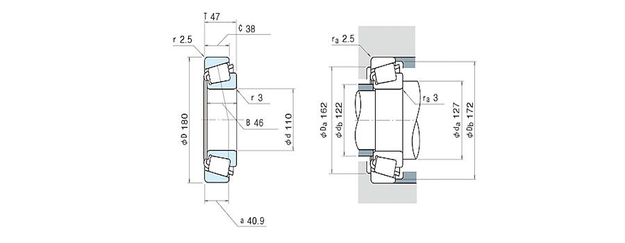 NSK Bearing JHM522649/JHM522610