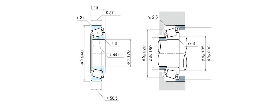 NSK Bearing JM734449/JM734410