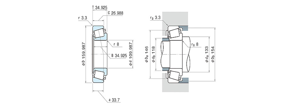 NSK Bearing LM522548/LM522510