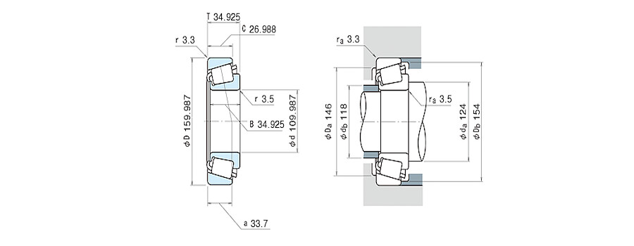 NSK Bearing LM522549/LM522510